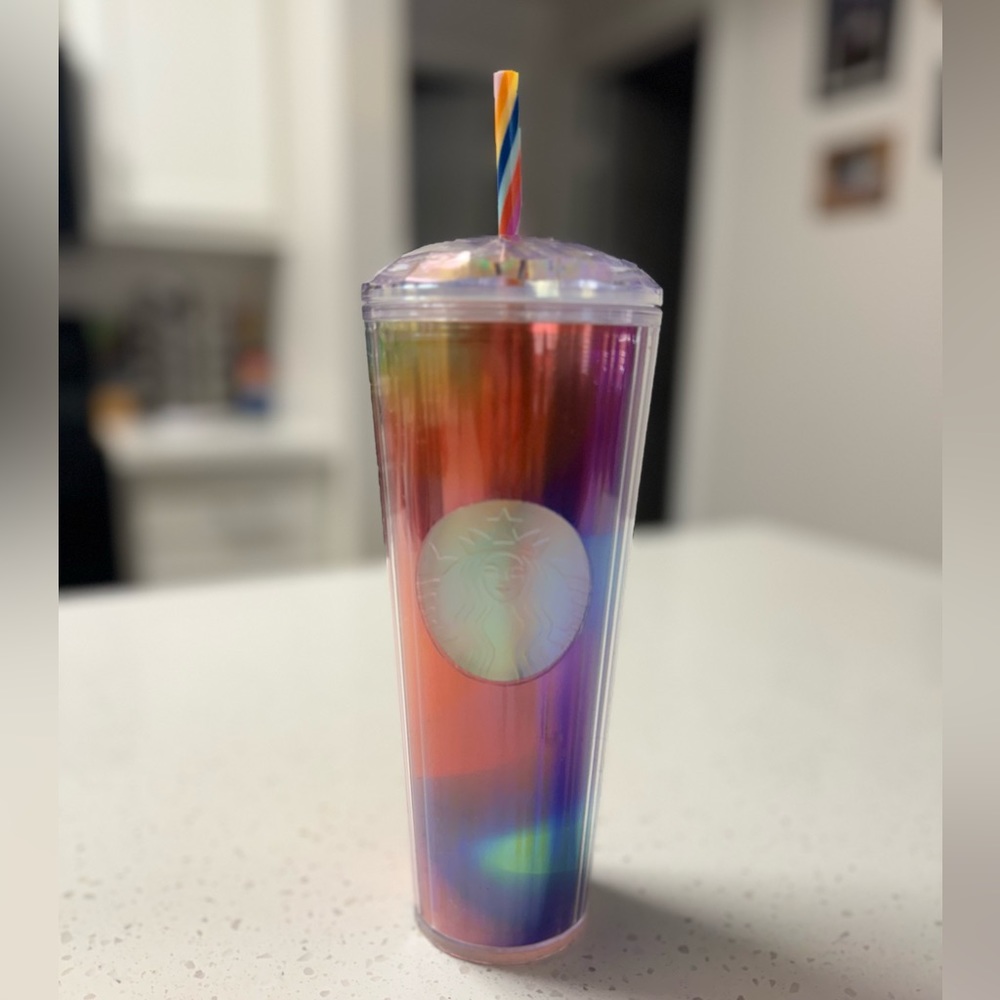 Starbucks Limited Edition Pride Geometric Dome Top Venti Tumbler 24 Ounces